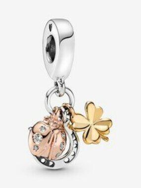 Horseshoe, Clover & Ladybird Dangle Charm
